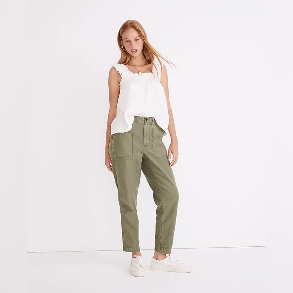 Madewell Petite Griff Tapered Fatigue Cargo Pants - 27P